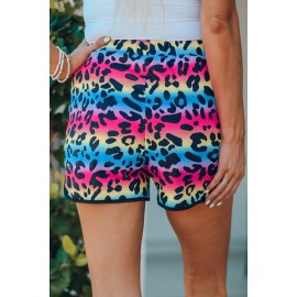 Leopard Pocketed Drawstring Shorts Leopard Pocketed Drawstring Shorts