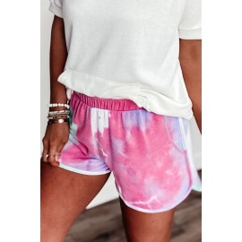 Pink Tie-dye Terry Shorts Pink Tie-dye Terry Shorts