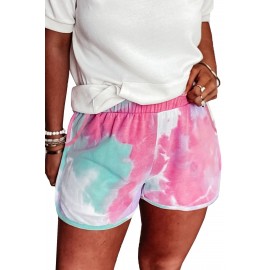 Pink Tie-dye Terry Shorts Pink Tie-dye Terry Shorts