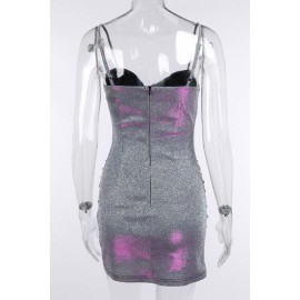 Solid Glitter Bodycon Cami Dress Solid Glitter Bodycon Cami Dress